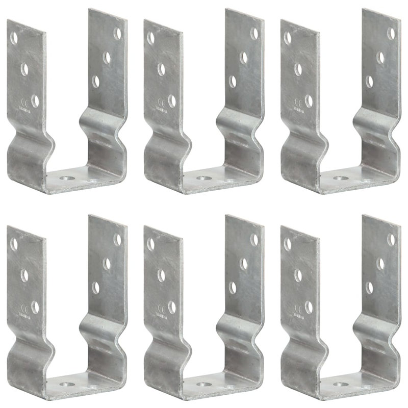Appin Symple Stuff Silver Metal Mounting System for Posts, 15cm H x 8cm W x 15.2cm D