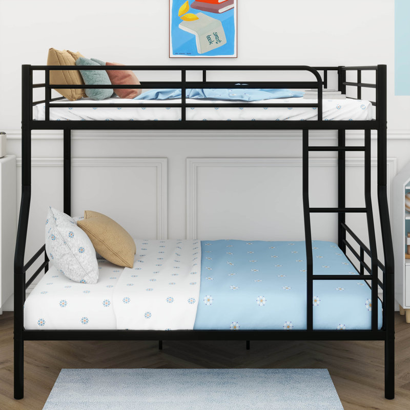 Lit superposé pour enfant Montville, Double TG sur grand, Noir