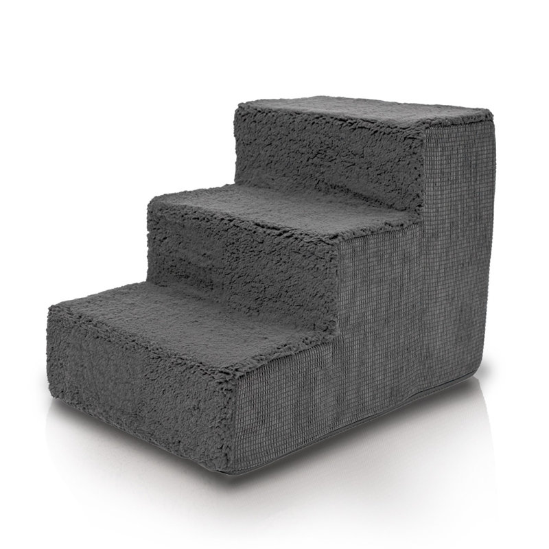 Cadeisha Stairs With 3 Steps, Grey