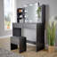 Rivian 2 Drawer Dressing Table with LED Mirror
