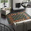 Freshwater Checkered Area Rug in Blue/Brown-45410789
