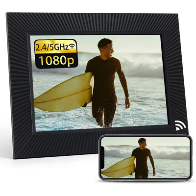 NexFoto 1080P 32GB 10.1 Inch Digital Picture Frame 2.4GHz/5GHz Digital Photo Frame