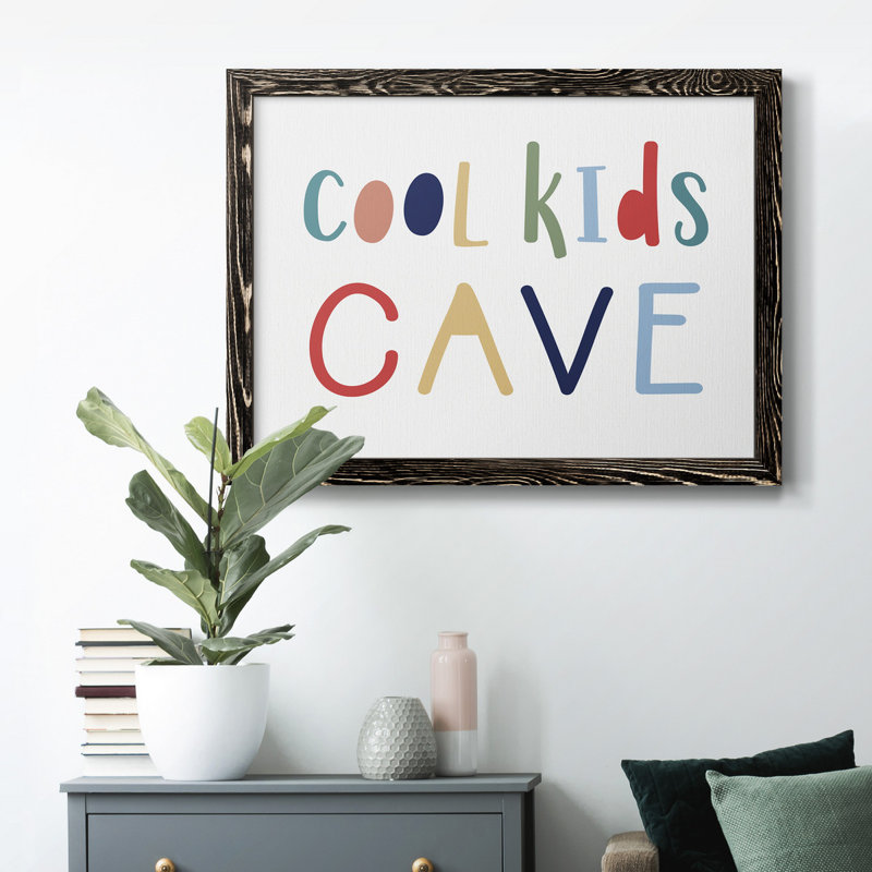 Cool Kids Cave - reproduction d'art sur toile, Noir, H 31 po x l 44 po x P 1 po
