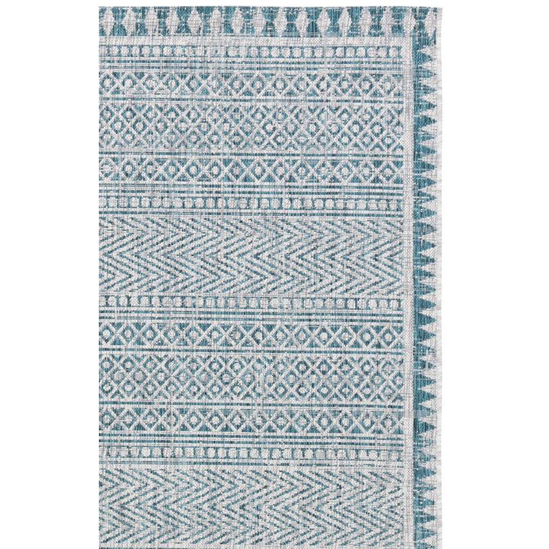 Caihla Performance Geometric Indoor/Outdoor Area Rug, Rectangle 5'3" x 7'7"