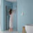 34"W X 72"H Fold Frameless Shower Door With Tempered Glass, 1/4 Inch (6 Mm)-120984647