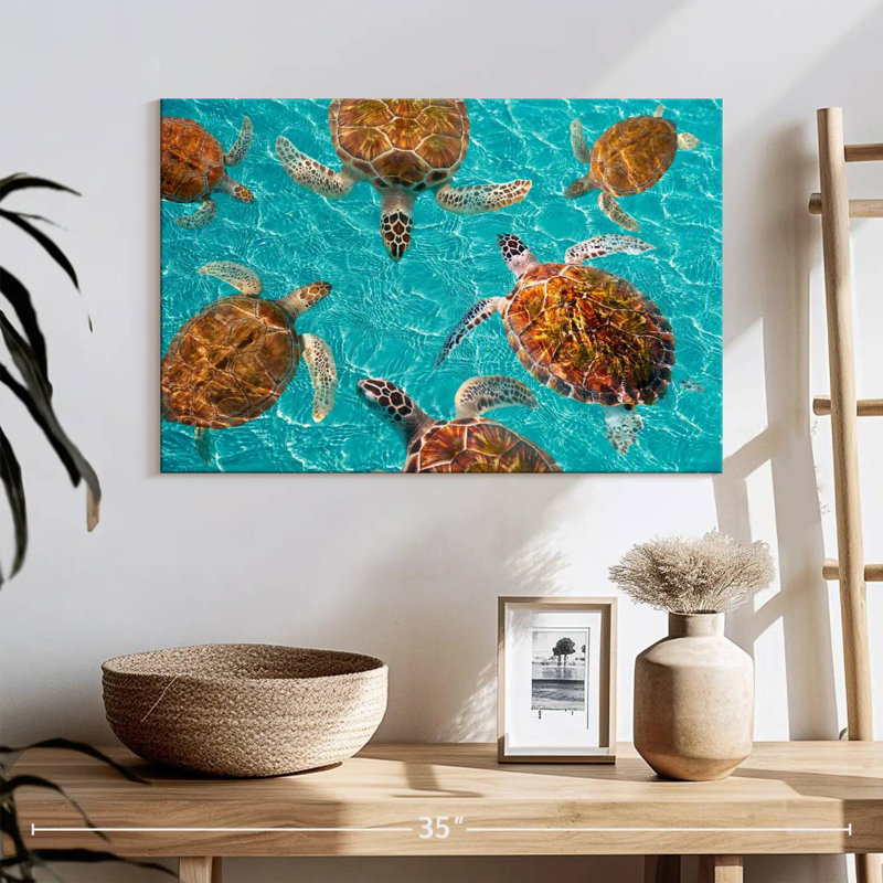 Brampt Turtles, 16" H x 24" W