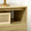 Buffet avec portes en rotin Boho