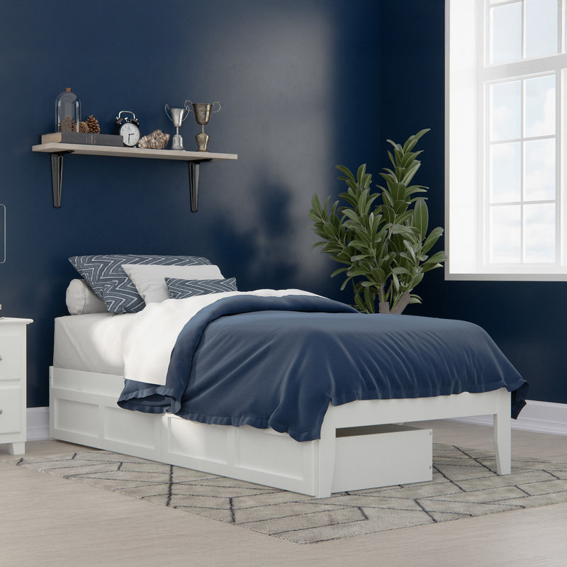 Aayanna Panel Storage Bed, White, Twin XL
