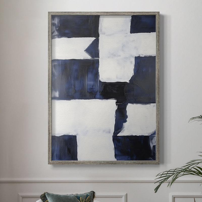 ABSTRACT Series Dccxxxx, reproduction encadrée - bois massif, H 21 po x l 17 po