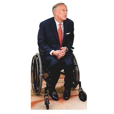 H38095 Greg Abbott Cardboard Standup