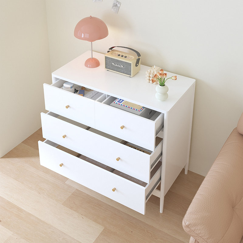 4-Drawer Kids Dresser, Wooden Storage Cabinet