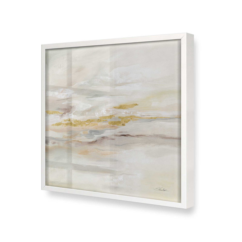 «Bold Iris Blooms», impression roulée, Cadre blanc, H 17,5 po x l 17,5 po