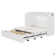 Lit escamotable double avec tiroir et un ensemble de prises et ports USB