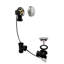 Garniture de bonde escamotable pour baignoire à câble 35 "avec trop-plein rotatif et raccords en ABS Sch. 40-103835390