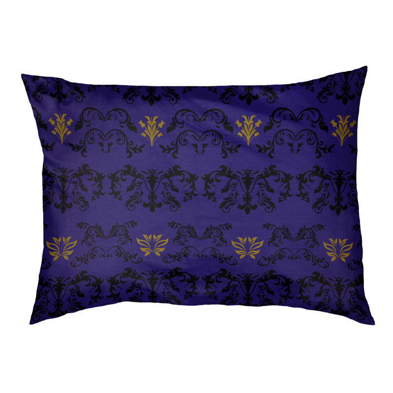 Lit pour chat Houston Houston, Taille grande - L 42 po x l 52, Mauve / noir / jaune / noir