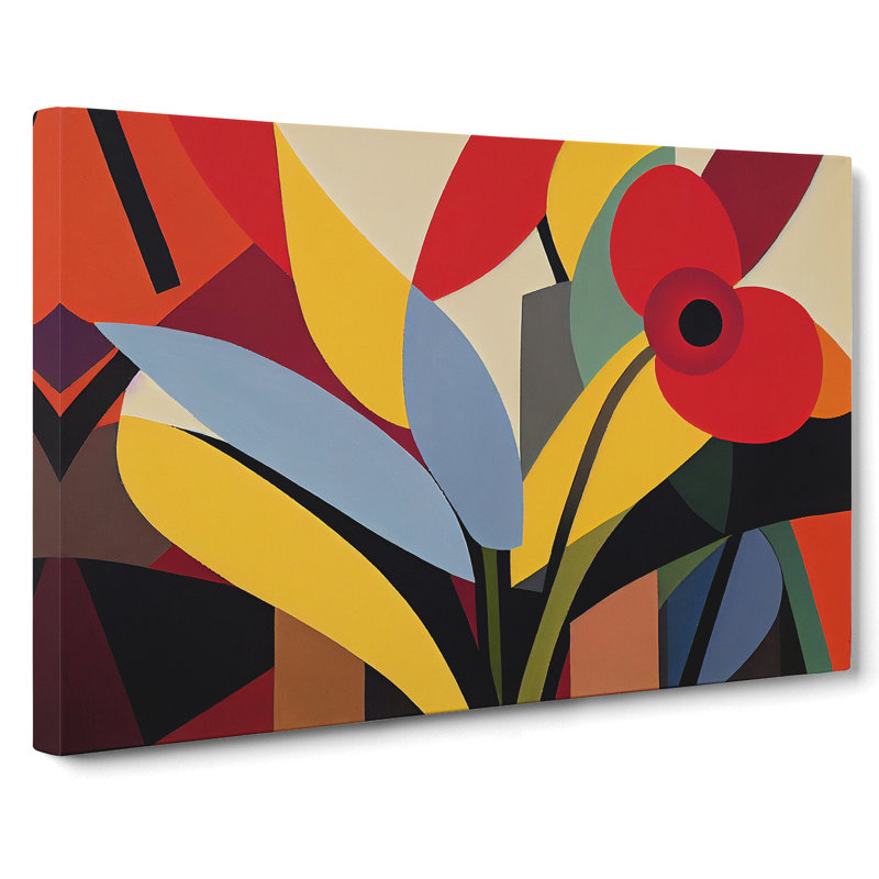 Wild Abstract Flowers - Wrapped Canvas