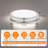 Hanz Selectable LED 2700K, 3000K,3500K, 4000K, 5000K Flush Mount Ceiling Light-1668780003-1667595606
