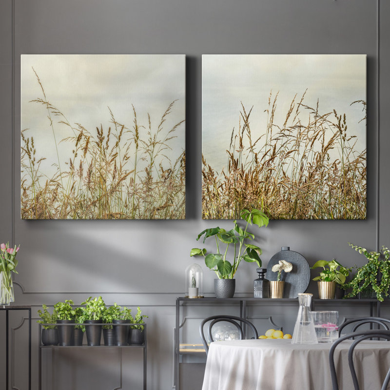 Toile tendue avec châssis Bluff Grass I-Premium Gallery - prête à être accrochée, H 32 po x l 32 po x P 1 po