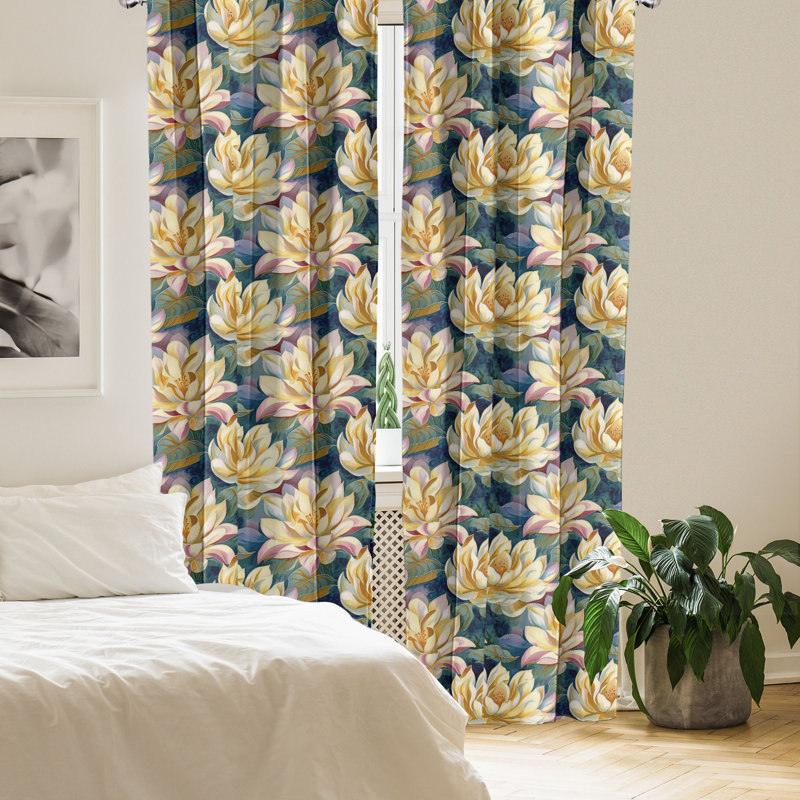 Semi Sheer Sliding Panel Pair, 28" W x 84" L