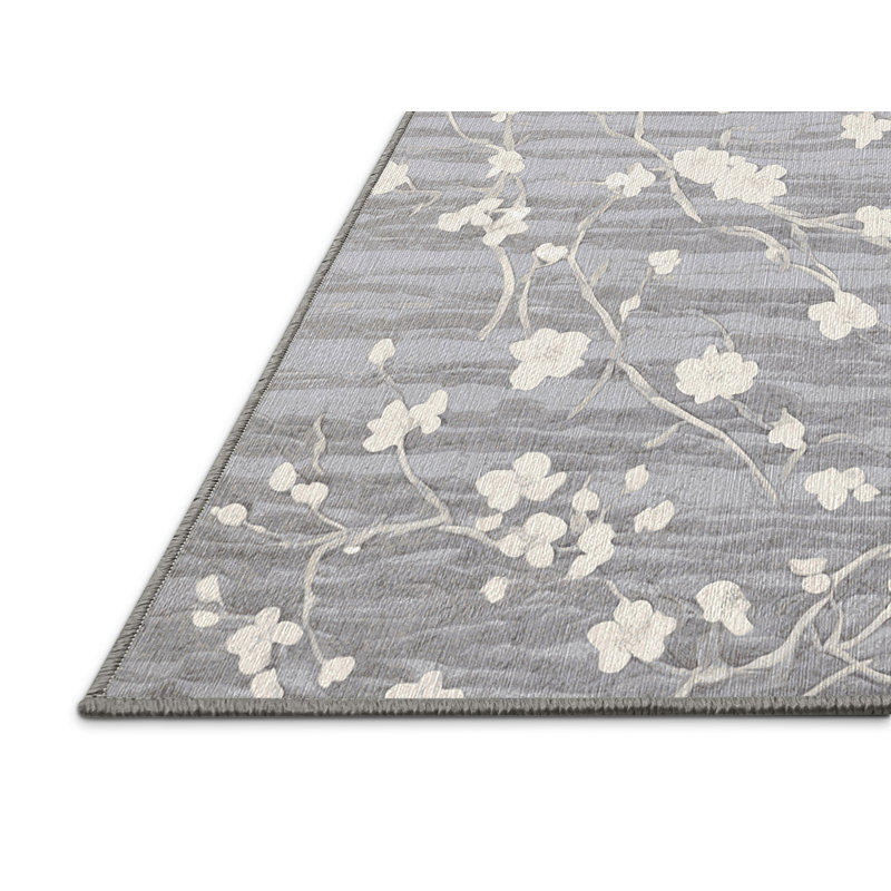 Tapis rose lavable à la machine, Carré 3 pi