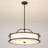 1 - Light Drum Shaded Pendant Light For Dining Room