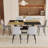 Rectangular Dining Table With Storage Shelf, Dining Table Set With Six Chairs For Indoor-1172764875-1145414299
