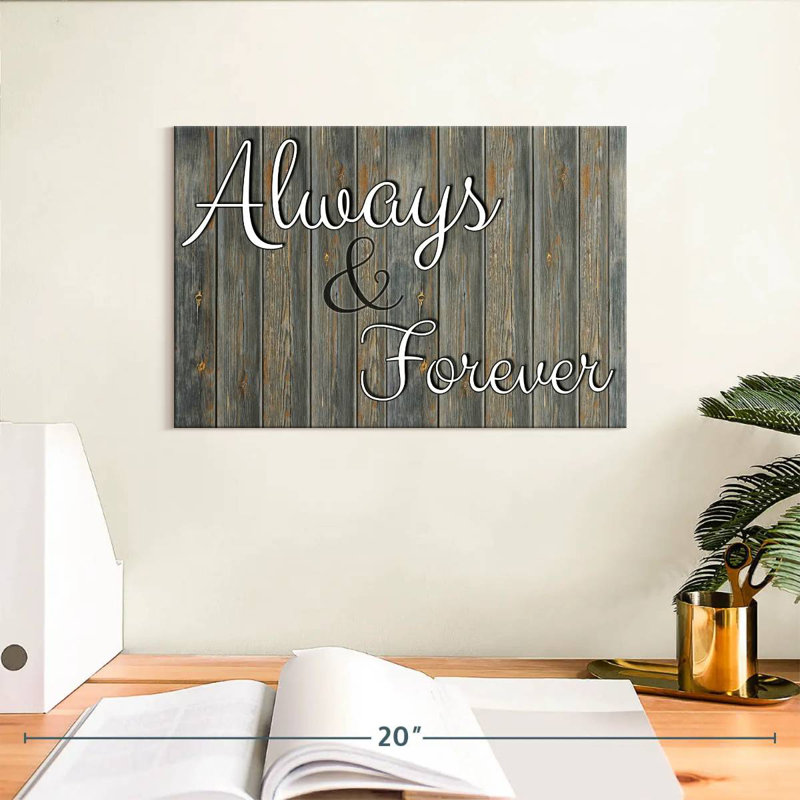 Tergel Always Forever Typography, 8" H x 12" W