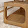 Modern Rounded Rectangular Coffee Table With Shelf