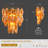 Fenella 3-Light Dimmable Iron Amber Glass Flush Mounted Sconce-2013820025