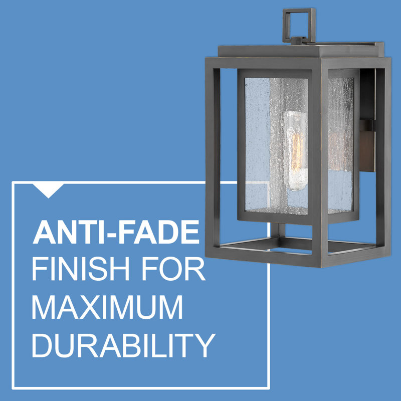 Medium Wall Mount Lantern, Oil Rubbed Bronze, 12" H x 7" W x 6.75" D