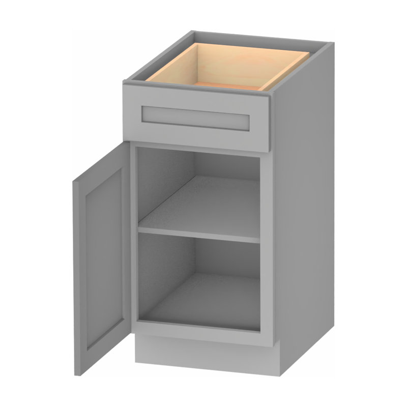 Armoire de base standard en bois contreplaqué prêt à assembler Kindwood Eco Shaker l 18 po x P 24 po x H 34,5 po Kindwood