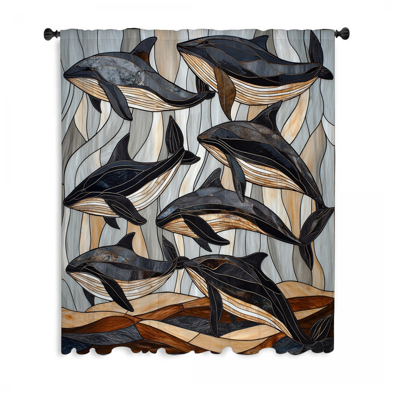 Rideaux baleines, voilages et baleines baleines - 1 panneau, L 50 po x L 96 po