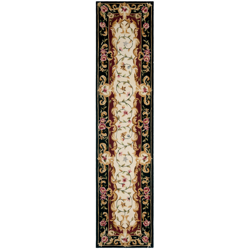 Lenora Hand-Tufted Wool Ivory Area Rug, Runner 2'3" x 10'