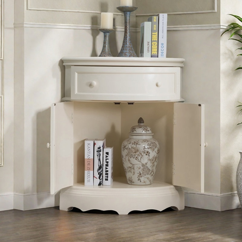Armoire d'angle en bois manufacturé