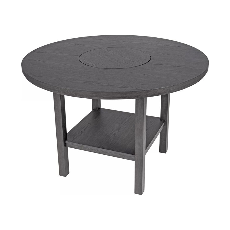54.4" W COUNTER HEIGHT TABLE, CHARCOAL BLACK
