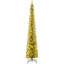 9FT Artificial Christmas Tree Pre-lit Pencil Xmas Tree with Branch Tips Warm White LED Lights-275223463