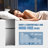 5.0 Cu.Ft Mini Fridge with Freezer, Double Door Compact Refrigerator with 4 Adjustable Thermostat and Shelves ,Small Fridge with Large Capacity, Perfect for Bedroom, Dorm, Home, Office, Silver-124572594