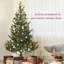 Arbre de Noël réaliste de 6 pi avec 1933 pointes, assemblage facile et branches ignifuges pour un décor de Noël sécuritaire