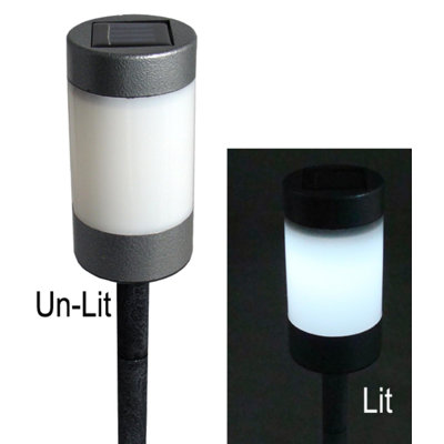 16" LED Lighted Solar Powered Outdoor Patio Garden Light with Stake