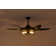 52-Inch Modern Black Ceiling Fan With Light And Remote Control (Bulb Not Included)
