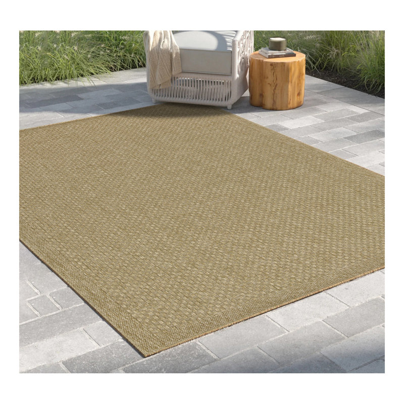 Earth GC_NTL1004 Jute Indoor/Outdoor Area Rug, Rectangle 7'10" x 10'3"