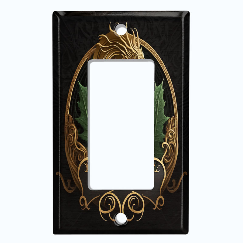 Copper Rust Patina Teal Print 1 - Gang Rocker Standard Wall Plate