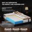Matelas hybride mi-ferme 10 po / 12 po / 14 po avec ressorts ensachés et support à deux zones - mousse viscoélastique rafraîchissante, CertiPUR-US / OEKO-TEX-1385015993-1385015994