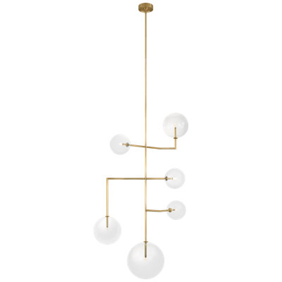 Linnea 6 - Light Metal LED Chandelier by AERIN