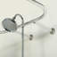 Tringle de rideau de douche fixe en forme de D-50989144