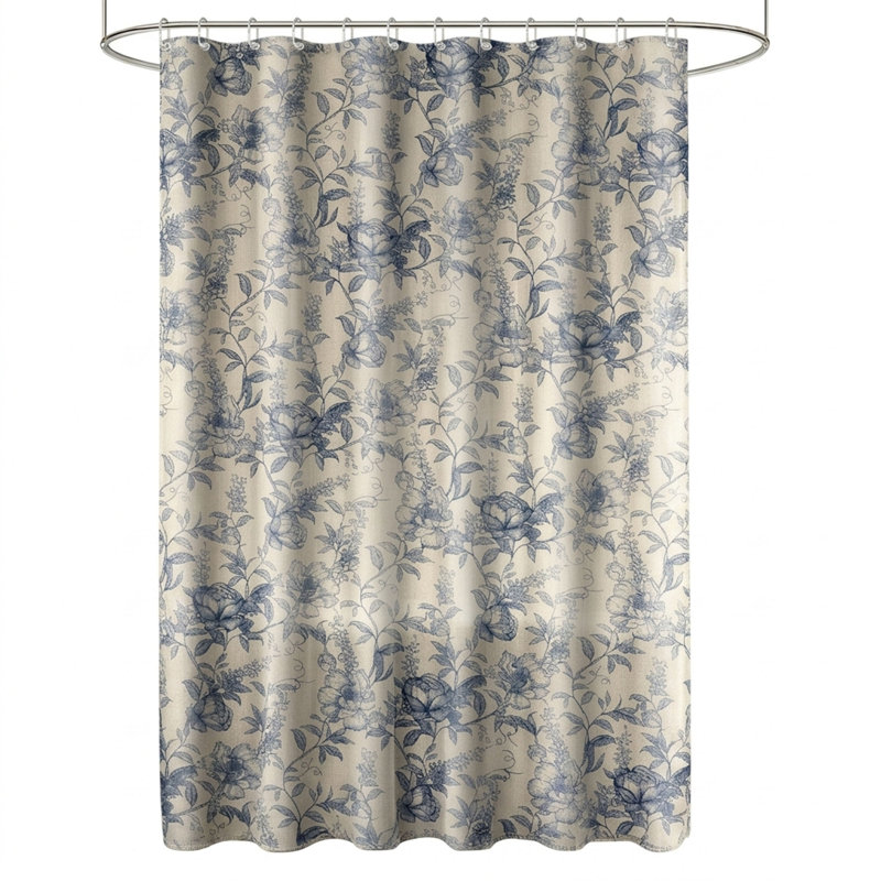 Rideau de douche Farmhouse Blue Floral