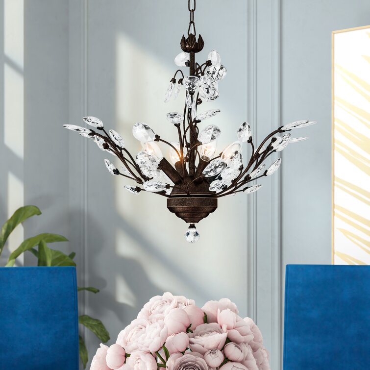 Willa Arlo Interiors Alijah 4 - Light Dimmable Tiered Chandelier ...