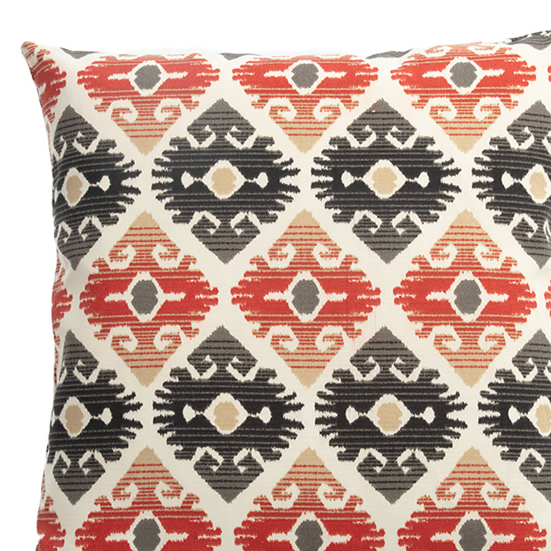 Ikat Linen Reversible Throw Pillow
