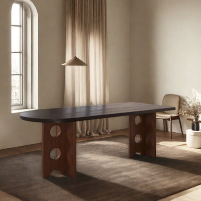 Retro-style creative dining table design