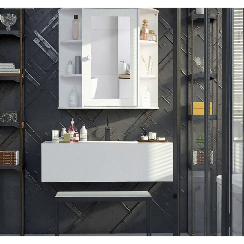 Armoire à pharmacie de salle de bain avec miroir
